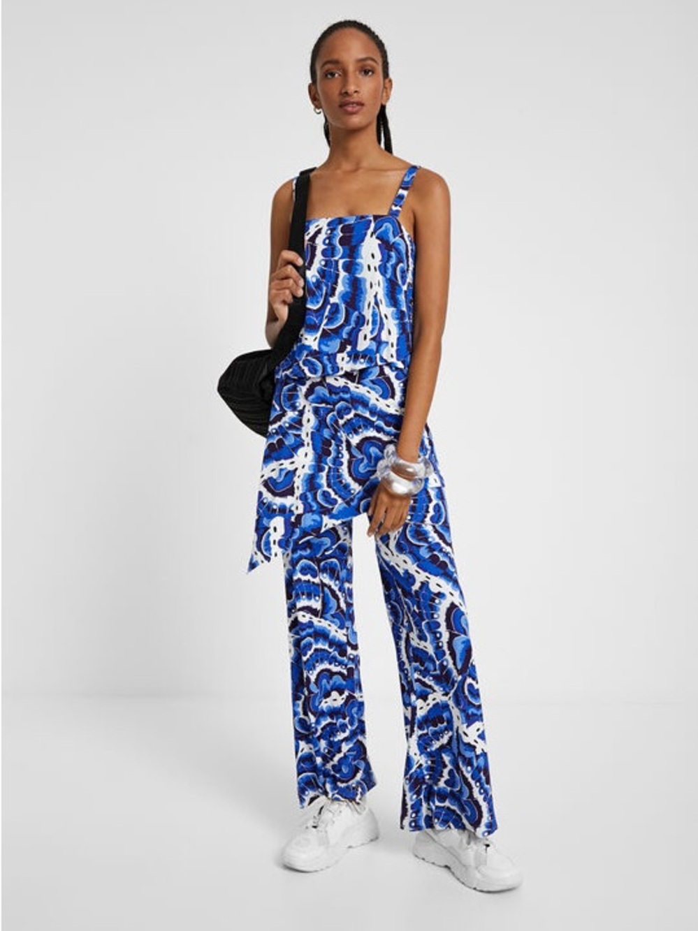 Desigual "Pacific Ocean" Layered Jumpsuit Size XL